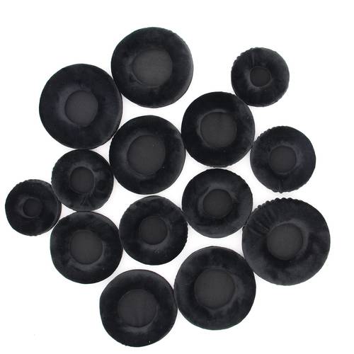 Pair oF High Quality 50mm-110mm Universal Ear Pads For All Earphone Set Flannel Earpads Comfortable accessories Durable Black