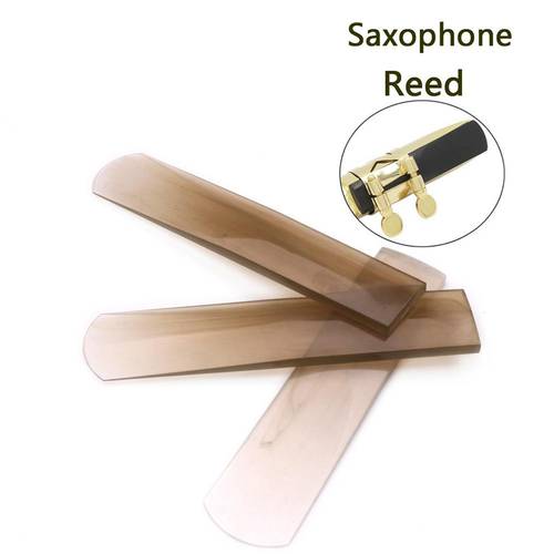 Professional Transparent Brown Resin Reeds for Alto Saxophone Strength Clarinet Reeds Part Accessories