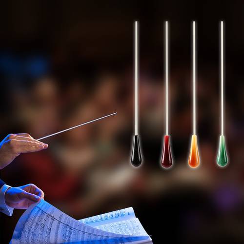 4 Colors Conductor Professional Music Baton Stage Performance Director Wand for Concert