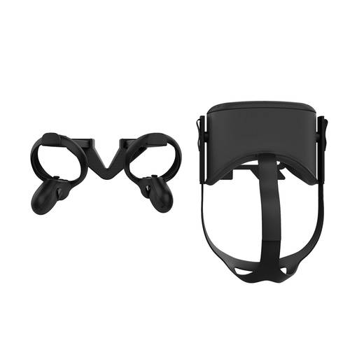 Wall Mount Storage Hook Bracket Holder for Oculus Quest VR Headset and Touch Controller with VR Lens Cover Anti-leakage Nose Pad