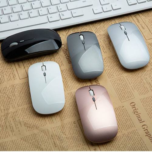 Brand New Slim 2.4G Wireless Mouse Ergonomic Photoelectric Rechargeable Mouse Office Silent Mouse 1600dpi Computer Gaming Mouse