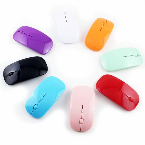 2.4G Mouse Wireless Mouse For Computer with USB Receiver Ultra Thin Mouse USB Optical Mice For Laptop PC Laptop Notebook