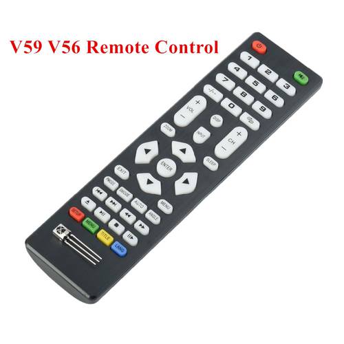 Universal Remote Control with IR Receiver For LCD Driver Control Board Use For V59 V56 3463A DVB-T2 V29 3663LUA Driver Board