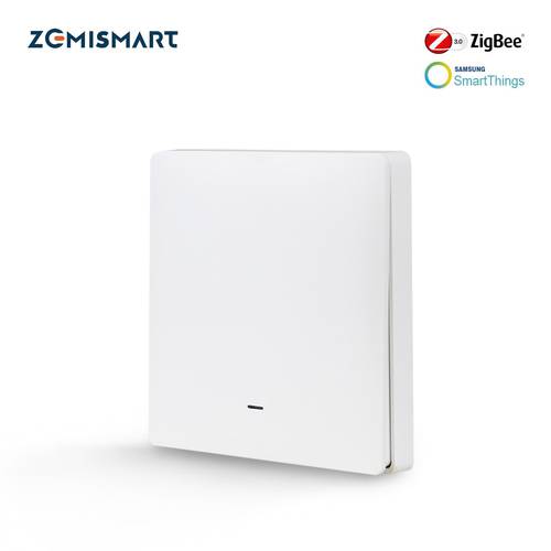 Zemismart Tuya Zigbee Wireless Switch Battery Wall Remote with Push Button 1 2 3 4 Gangs Smart Life App Control