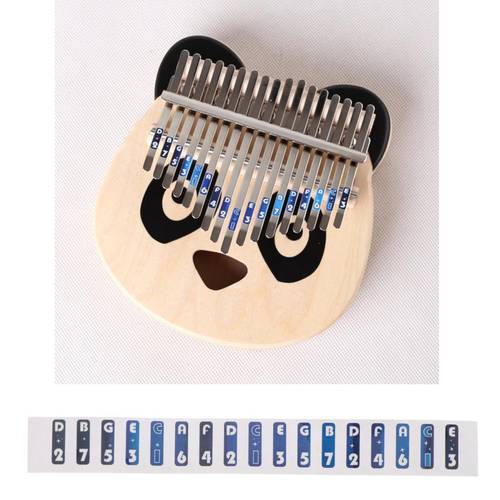 Kalimba Scale Sticker Musical Note Sticker for Kalimba Thumb Piano Finger Percussion Kalimba Steel Key Logo Sticker 12x1.5cm