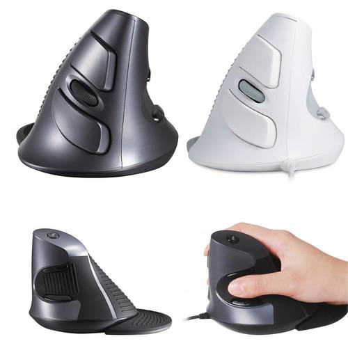 Ergonomic Vertical Mouse 6 Button 600/1000/1600 DPI PC Optical Anti-Skid Mouse Mice For Office Home мышь компьютерная 2019 NEW