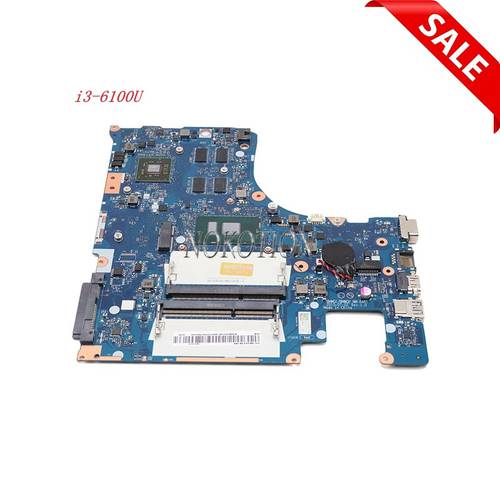 NOKOTION BMWQ1 BMWQ2 NM-A481 For lenovo ideapad 300-15ISK Laptop motherboard SR2EU i3-6100U Radeon R5 M330 Main board works