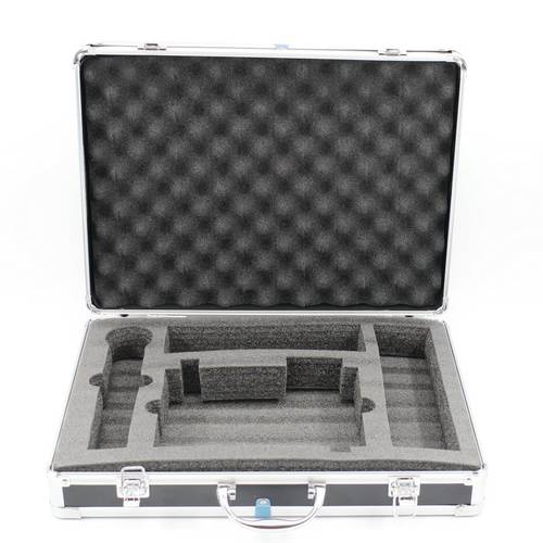 Portable Aluminum Microphon Box Safety equipment Toolbox Instrument box Storage Case Suitcase Impact Resistant Case With Sponge