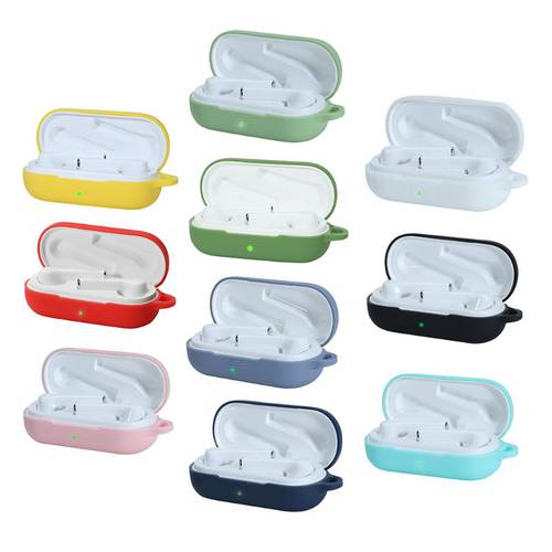 For huawei flypods 3i bluetooth earpods Case Silicone With Metal Hook Shockproof Earphones Skin Protective Earbuds Cover