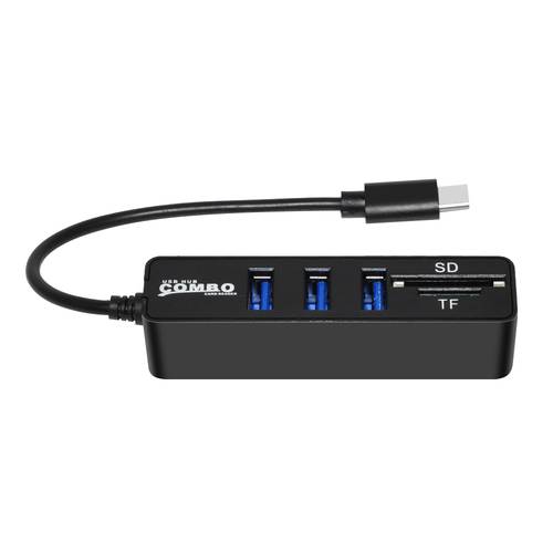 Type C Hub 2.0 Multi USB 2.0 Hub USB Splitter TF SD Card Reader All In One For PC Computer Accessories