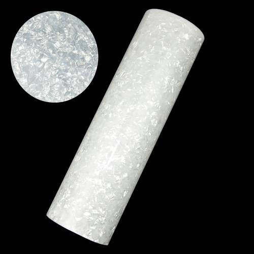 DIY Drum Wrap 0.46mm White Pearl Semi-transparent Celluloid Sheet Musical Instrument Sheet Large Size