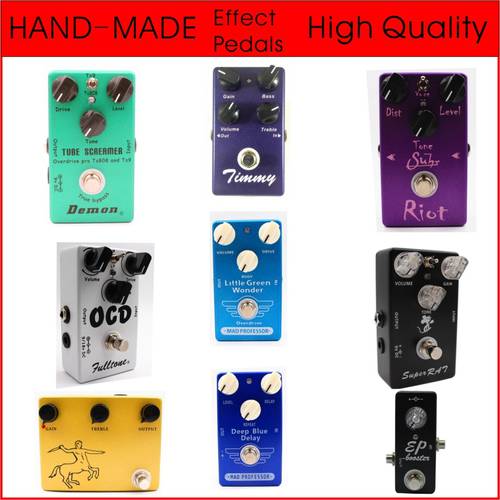 High Quality Guitar Effect Pedal Delay Overdrive Auto Wah Compresor Pedal Booster Delay Chorus Distortions