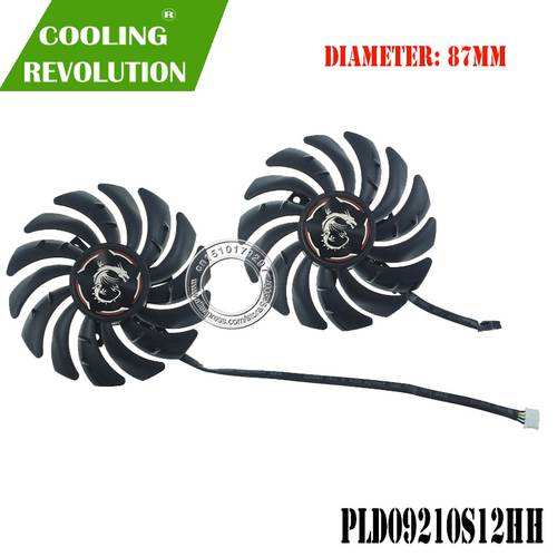87MM PLD09210S12HH DC12V 0.40A 4PIN graphics fan for MSI GeForce RTX 2060 Super GAMING X