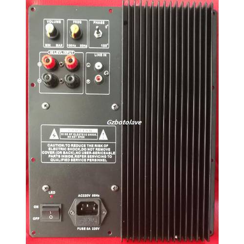 300W Subwoofer amplifier board low pass filter subwoofer pure home theater active subwoofer amplifier