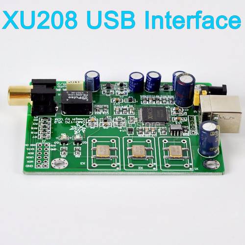 FC1 HIFI XMOS XU208 Asynchronous USB To I2S IIS DSD Coaxial Converter XU208 USB Interface