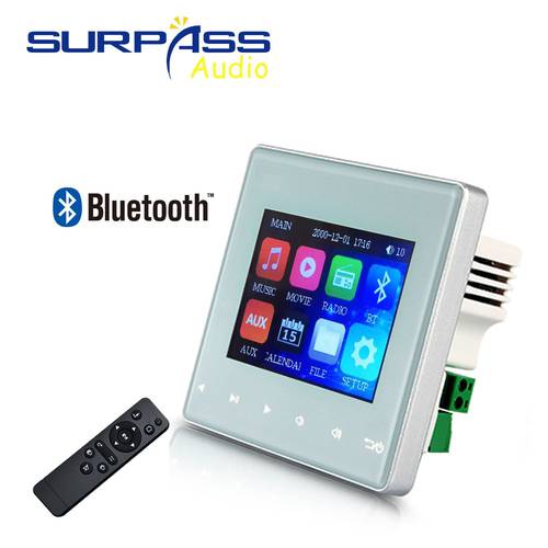 Touch key Bluetooth Smart home audio mp4 Theater Cinema Wall panel digital Amplifier mini wireless Music Player System USB/TF/FM