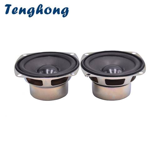 Tenghong 2pcs 3Inch Full Frequency Speakers 4Ohm 5W Audio Speaker Horn For Satellite Speaker Unit DIY Loudspeaker Home Theater