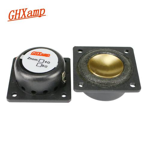 GHXAMP 1 inch Full Range Speaker DIY 8 ohm 2W 36mm Full Frequency Loudspeaker Aluminum Alloy Diaphragm 2PCS