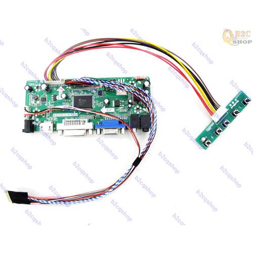 LCD Lvds Controller Driver Board Diy monitor converter Kit for Screen LTN125AT01 1366X768 HDMI-compatible+DVI+VGA+Audio