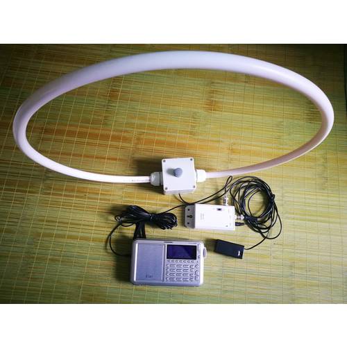 GA400 Balcony Outdoor Rotating Medium wave AM/FM short-wave SDR loop antenna radio Active Receive Antenna Loop 100K-200MHz