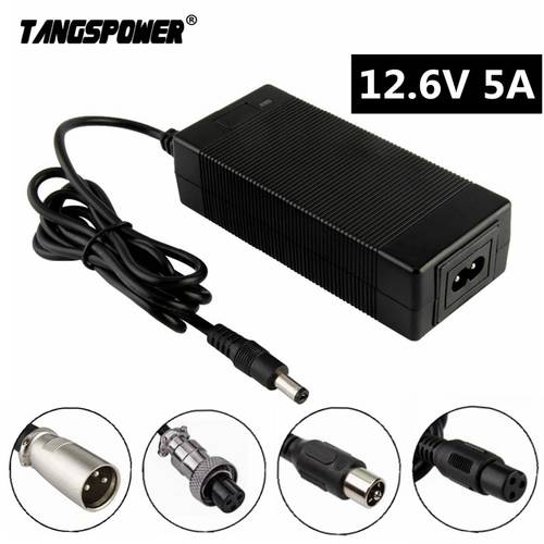 TANGSPOWER 3S 12.6V 5A Lithium Battery Charger For 12V Li-ion Battery Pack 18650 Lithium Battery Charger