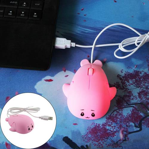 2019 Mini 1200 DPI Cute Pink Optical Wired Mouse Professional USB Gaming Mouse Gamer For PC Laptop Computer Games Mouse Mice