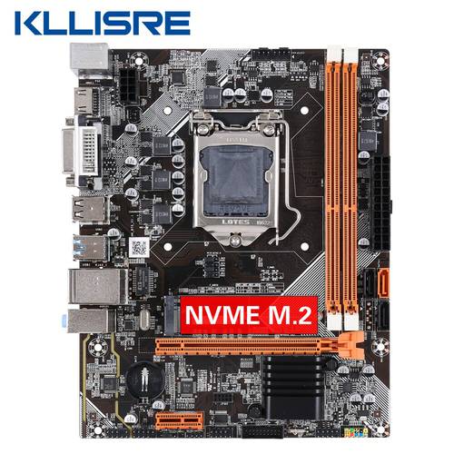 Kllisre B75 Motherboard LGA 1155 for i3 i5 i7 CPU support DDR3 memory USB 3.0 SATA 3.0 Up to 16GB