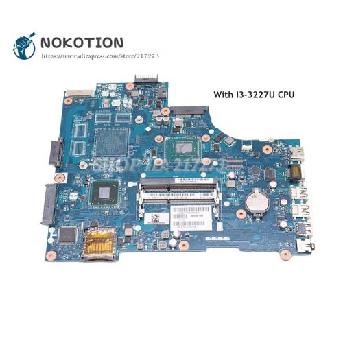 NOKOTION For dell Inspiron 3721 3521 Laptop Motherboard VAW00 LA-9104P CN-00FTK8 00FTK8 SR0XF I3-3227U CPU HM76 DDR3