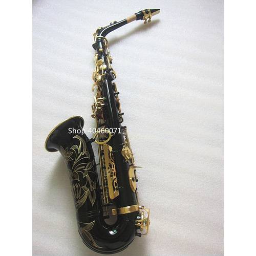 Brand New High-Quality Saxophone Alto Eb 875 Black Golden Silvering Saxophone Musical Instruments Professional Sax and Case
