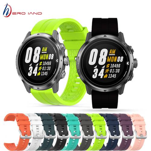 22mm Watchband Wrist Band For COROS APEX Pro Sport Silicone Strap For APEX 46mm Watch Replaceable accessories Bracelet Correa