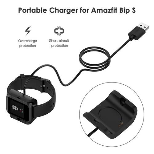 USB Charger Cradle For Amazfit Bip S Charging Cable For Amazfit A1916 1m/3ft Dock Station Adapter Accessories