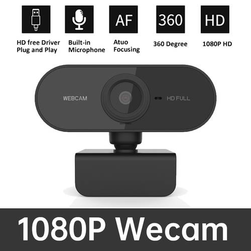 Webcam 1080P Full HD 2 Mega web camera with microphone Auto Focus USB Full HD Camera 1080P camera for Computer PC Laptop Skype