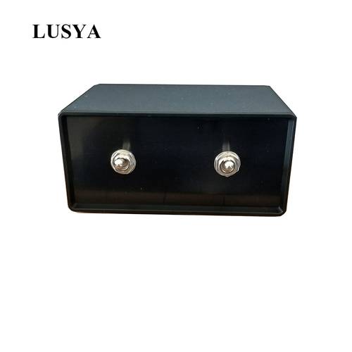 Lusya Passive Audio Signal Switcher 2 In 2 Out Switch Selector Box 2 Amplifiers A Pair Speakers Switch T0917