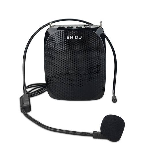 SHIDU S258 10W Voice Amplifier Mini Audio Portable Speaker Natural Stereo Sound Wired Microphone Loudspeaker For Teachers Speech