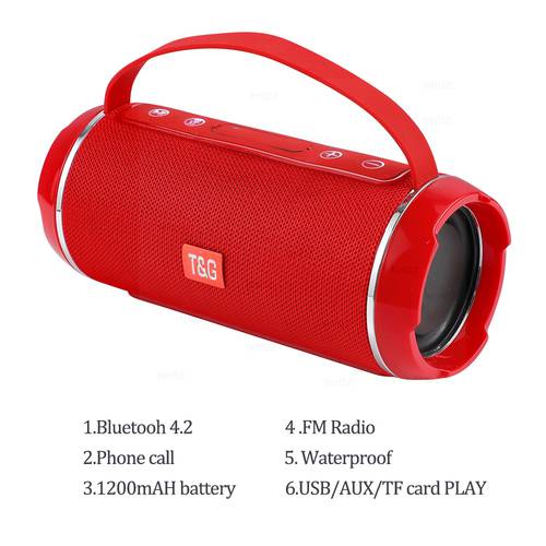 TG116C 40W High Power Bluetooth Speakers Outdoor Portable Wireless Soundbar Column Subwoofer Music Center BoomBox 3D Stereoradio