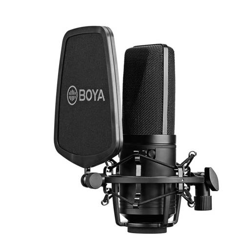 BOYA M800/M1000 Professional Large Microphone Low-cut Filter Cardioid Condenser Mic for Live recording video studio Video camera