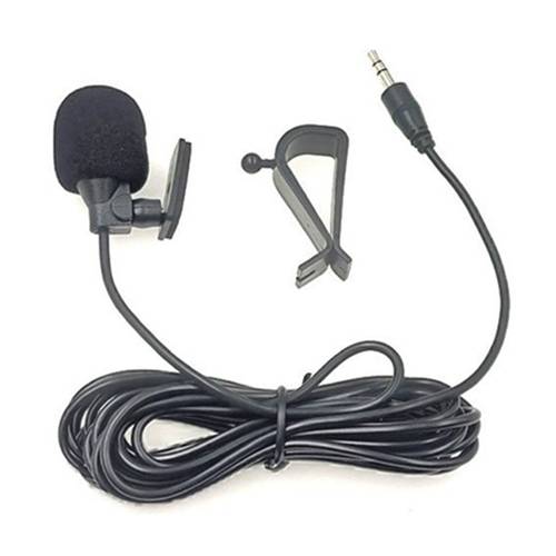 Car Audio Microphone 3.5mm Clip Jack Plug Mic Stereo Mini Wired External Microphone For Auto DVD Radio 3m