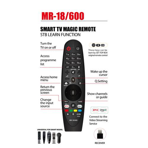 NCW Remote Control For LG TV AN-MR18BA AN-MR19BA AKB75375501