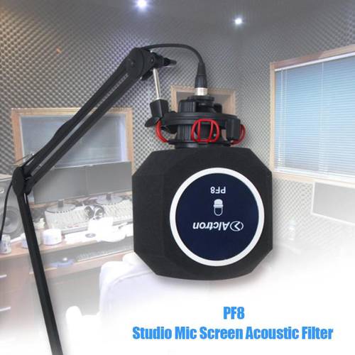 for YouTube Professional Alctron PF8 Studio Mic Screen Acoustic Filter Desktop Recording Microphone Noise Reduction Wind Screen