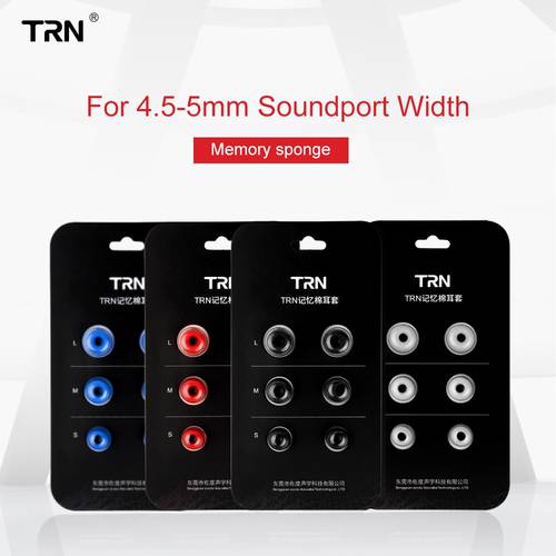 TRN Earphone Memory Cotton Earmuffs Headset tips Chronic Rebound Earplugs Sponge Earphone Eartips For VX V90 V80 ZSX ZSTX C12 T2