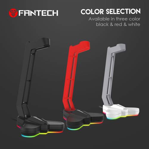 FANTECH AC3001S RGB Backlight Headphone Stand Anti-slip Natural Rubber And Fixed at the bottom Headphone Holder For Headphones