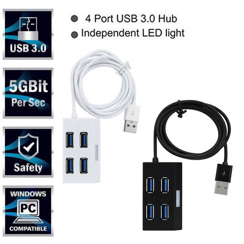 USB 2.0/3.0 HUB 4 Ports Multi USB2.0 Dock Adapter Cable External Converter USB Splitter Hub For Laptop Desktop Accessories