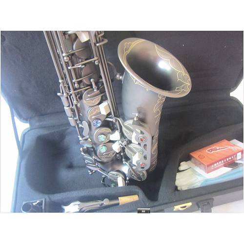 New Matte black Saxophone E Flat Musical Instruments Quality Alto sax Super Professional Sax and Hard box