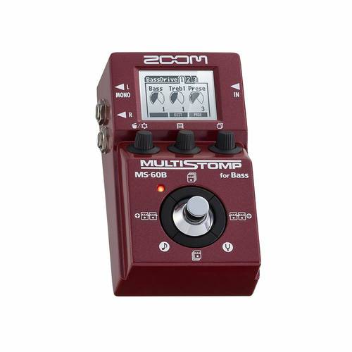 Zoom ms-60b integrated stomp bass guitar single piece effector, multi effect pedal, suitable for guitar and bass guitar brand ne