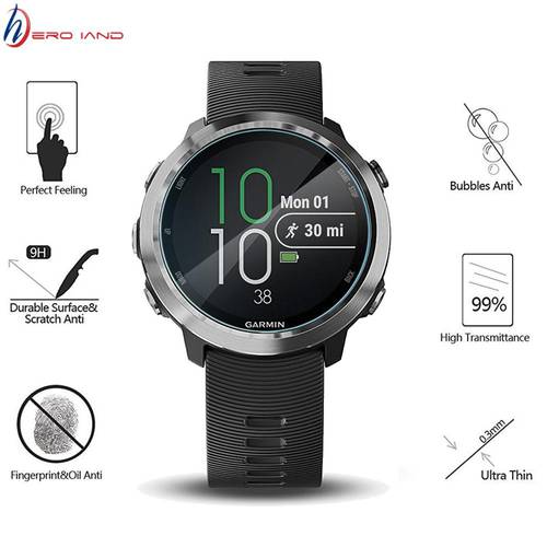 1/4Pack For Garmin Forerunner 645 0.3mm Clear Tempered Glass Screen Protector Anti-Scratch Smartwatch Film For Garmin 645 Music