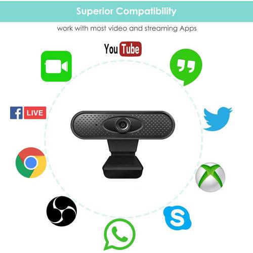 1080P Webcam Full HD PC Laptop Camera USB Webcam Video Calling Web Cam With Microphone