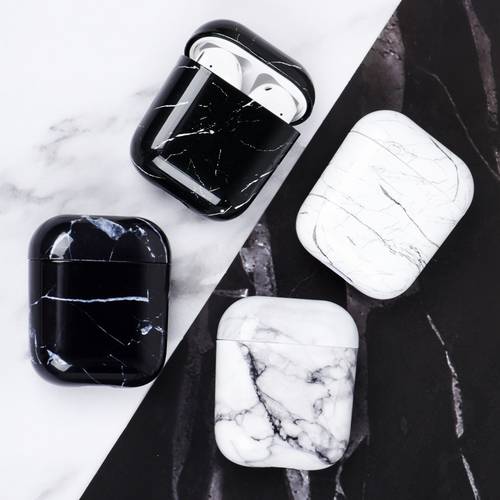 Hard PC Earphone Cases For Airpods 1 2 Marble Pattern Case Cover Charging Box Shell For AirPods 1 Air Pods 2 Protective Cover