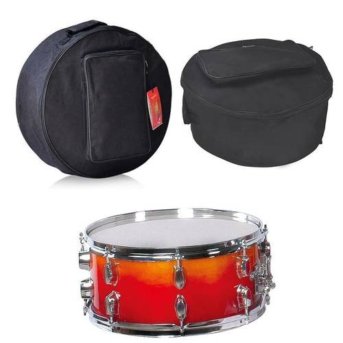 Drum Bag Backpack Case with Shoulder Strap Outside Pockets Snare Drum Bag Instrument Accessories