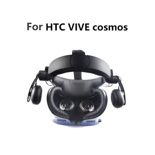 Soft Leather Sweat-proof Eye Mask Mat Pad for HTC VIVE Cosmos VR Headset Accessories Eye Mask Face Cover Pad