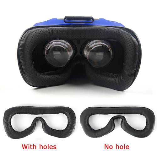 PU Leather Face Foam Eye Mask Pad for HTC Vive Focus VR Headset Replacement Soft Face Cover with Holes or no Hole